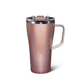 BRUMATE Toddy 16oz Insulated Coffee Mug, Glitter Rose Gold