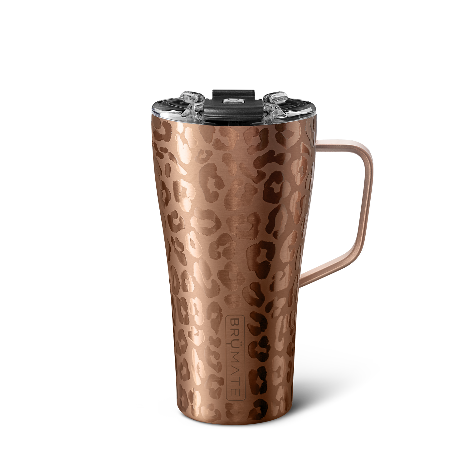 BruMate Toddy 16 oz Gold Leopard BPA Free Vacuum Insulated Mug