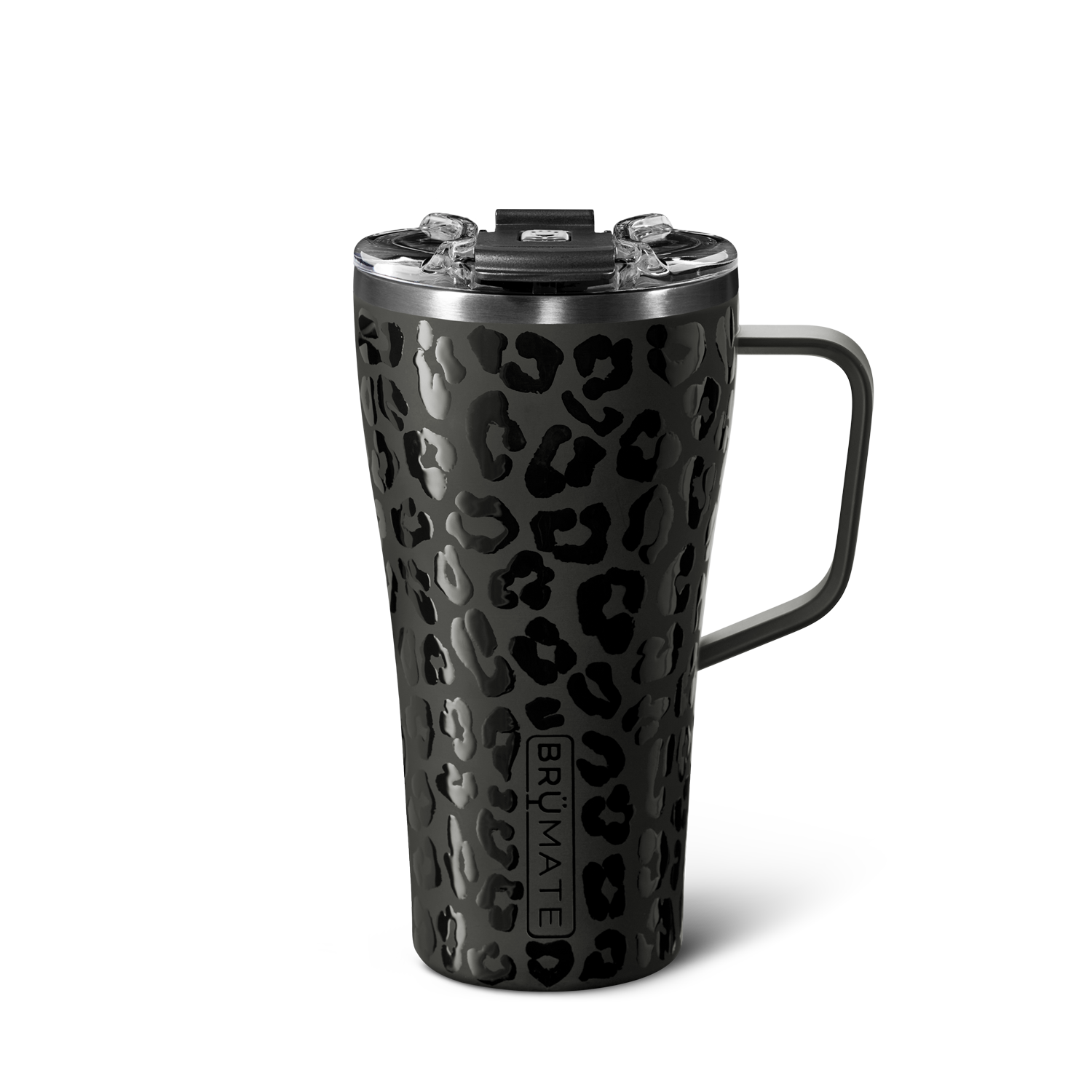 Brumate 40oz Era Handled Tumbler in Limestone Leopard