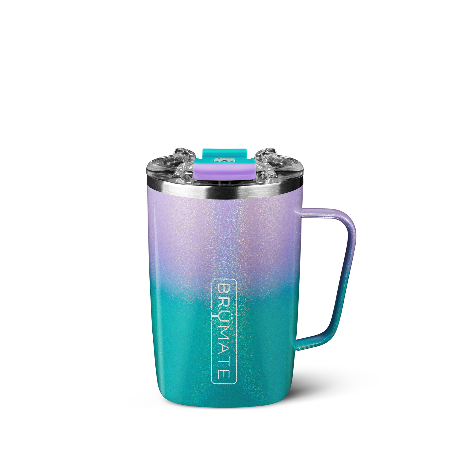 Brumate 16 oz Insulated Toddy Mug - Glitter White