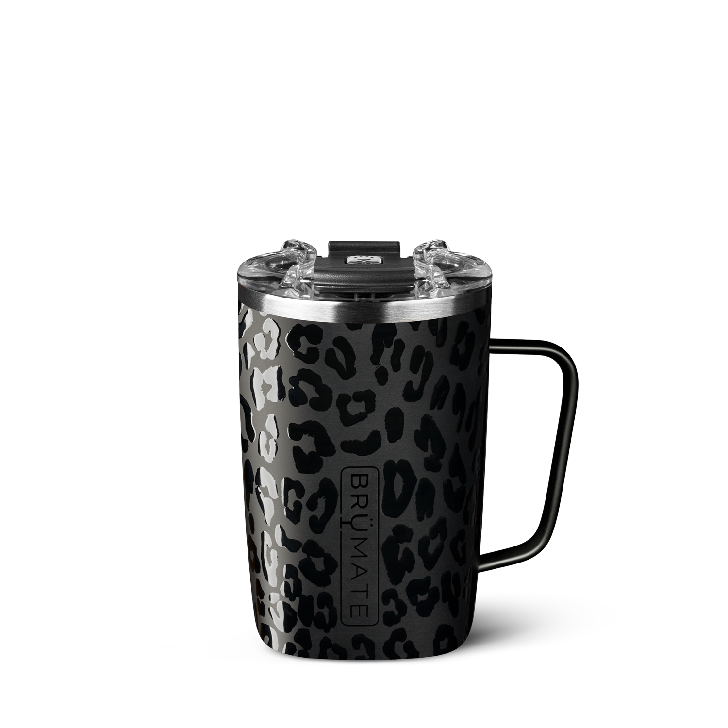BRUMATE Toddy 16oz Insulated Coffee Mug, Onyx Leopard