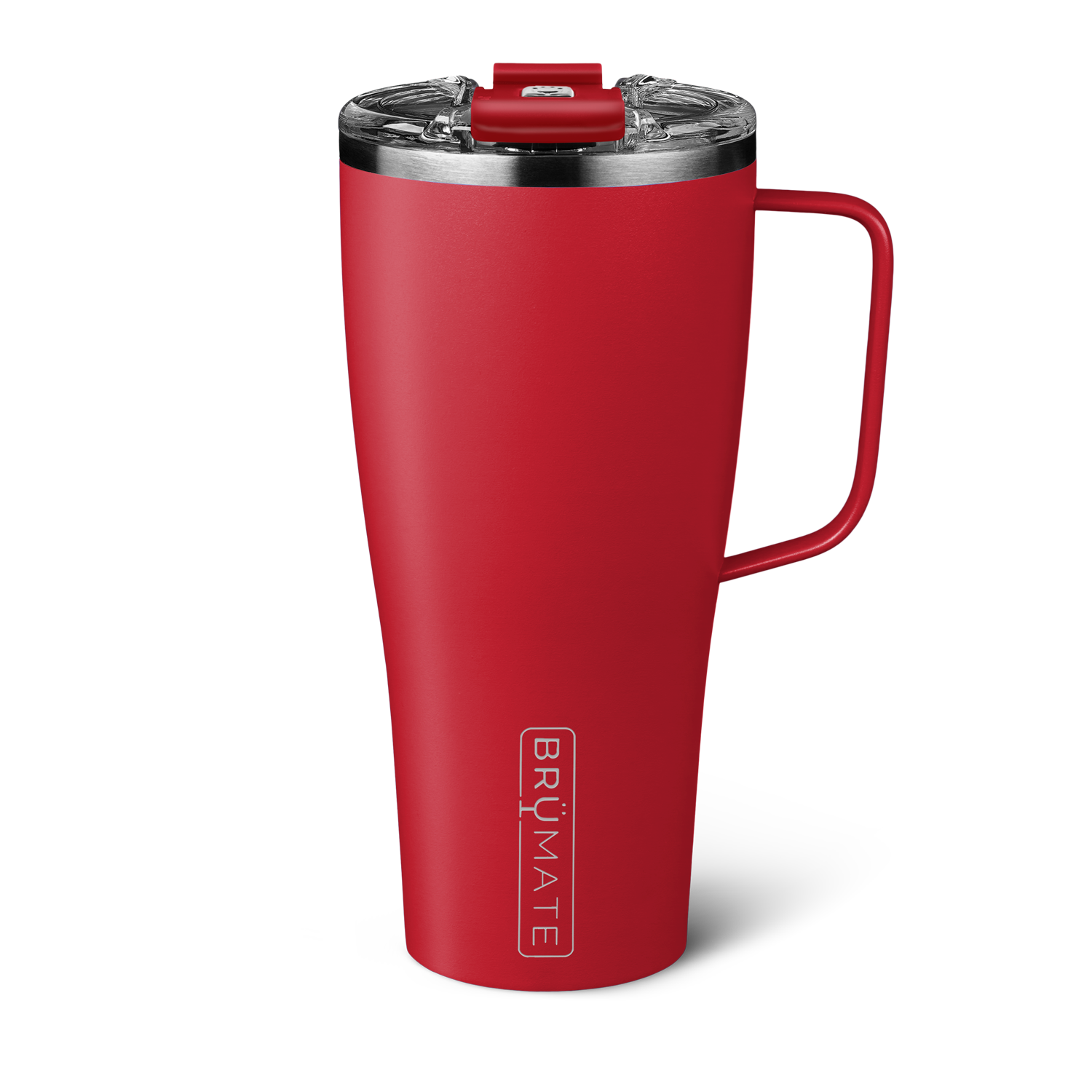 Brumate, Kitchen, Brumate Trio Ruby Red Tumbler With Handle Leak Proof  Lid