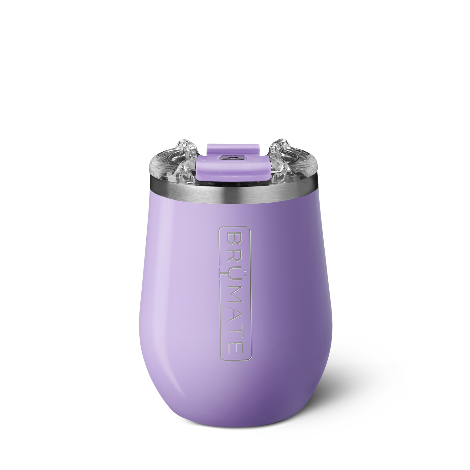 BruMate Uncorkd XL 14oz Wine Tumbler Glitter Violet