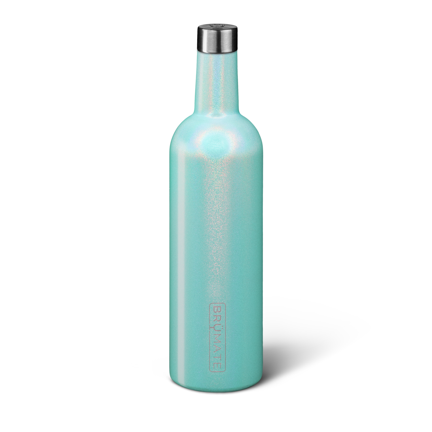 BruMate Glitter Aqua Glitter Flask