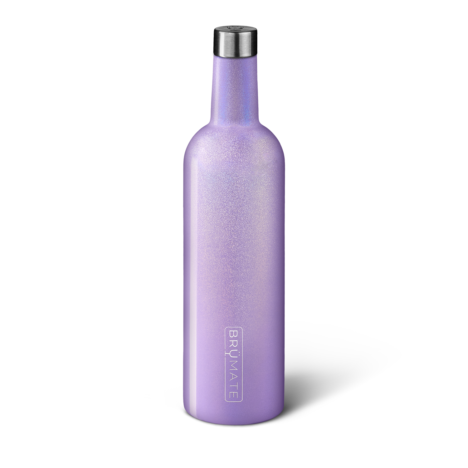 BruMate Winesulator | 25 oz Wine Canteen - Glitter Violet