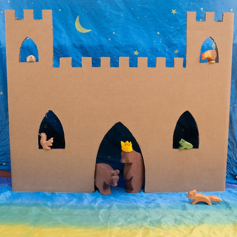 Make Your Own Cardboard Puppet Castle - Bella Luna Toys Blog