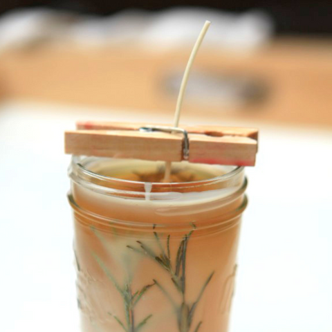 Pressed Candle DIY 