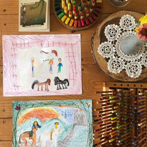 Waldorf homeschool art projects