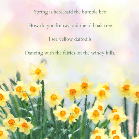 Waldorf Spring Poem Bella Luna Toys April Calendar