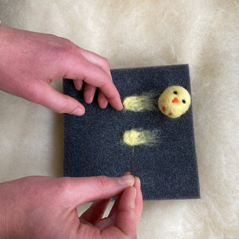 Felt wings next to the chick | Bella Luna Toys