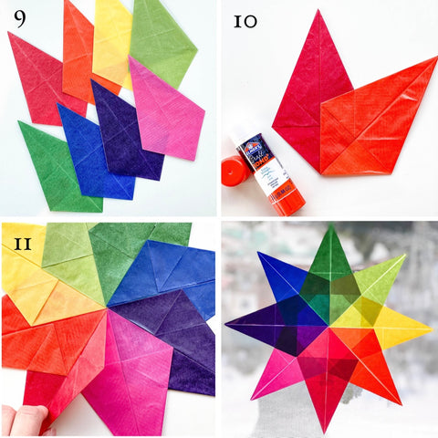 Waldorf Window Stars Kite Paper