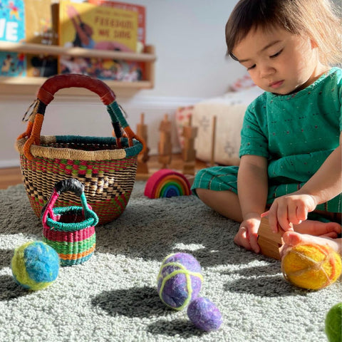 DIY Wool Felted Easter Eggs
