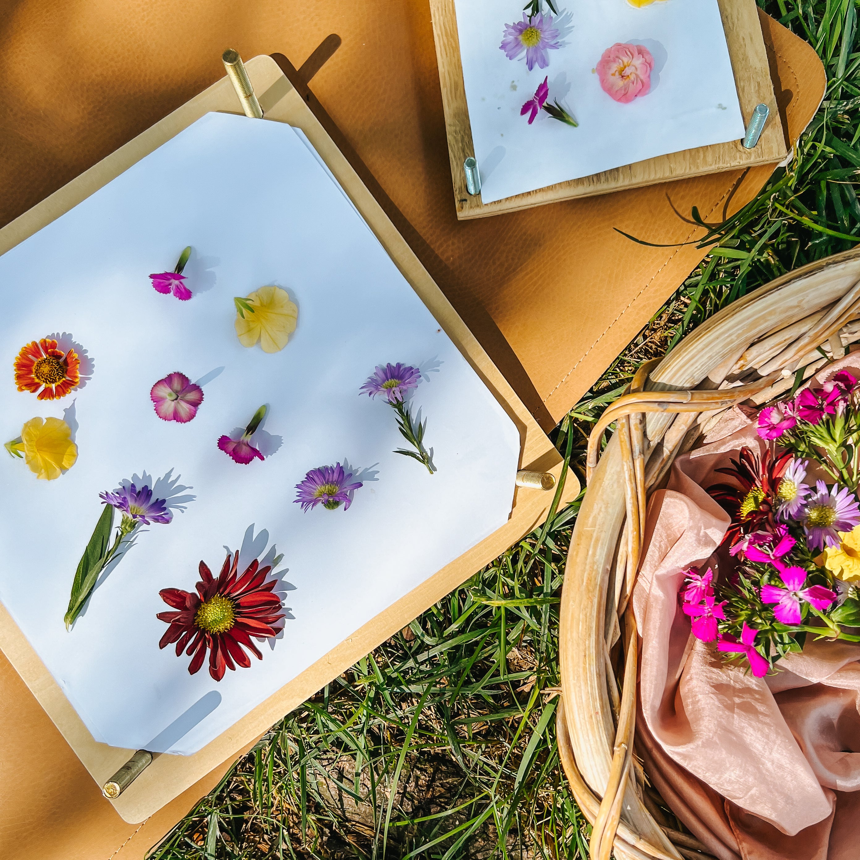 Pressed Flower Lanterns - One Little Project