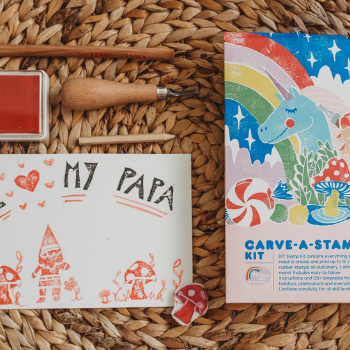 Carve a Stamp Kit and contents | Bella Luna Toys