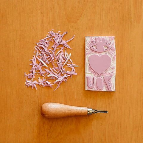 1 Set Rubber Stamp Carving Kit - RUBBER STAMP BLOCKS, CARVING