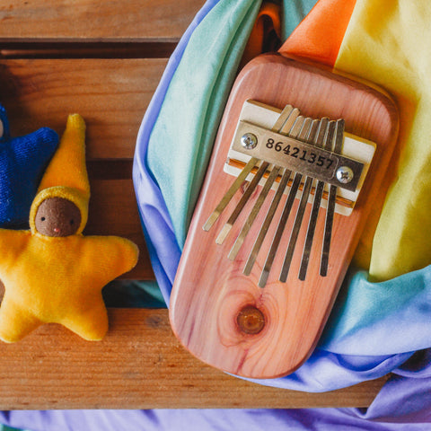 Traditional African instrument kalimba wooden instruments for kids