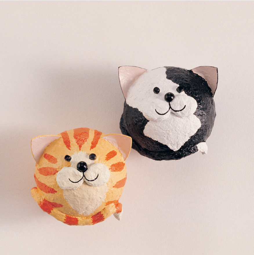 Handmade Papier Mache kittens | Bella Luna Toys
