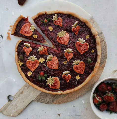 seasonal strawberry fruit tart by KC Hysmith