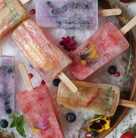 homemade colorful fruit popsicles healthy snacks for kids