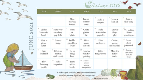 Bella Luna Toys June Calendar