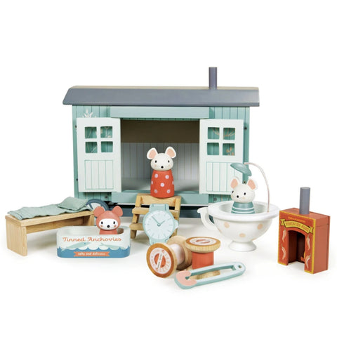 Wooden Mouse Hut Tender Leaf Toys