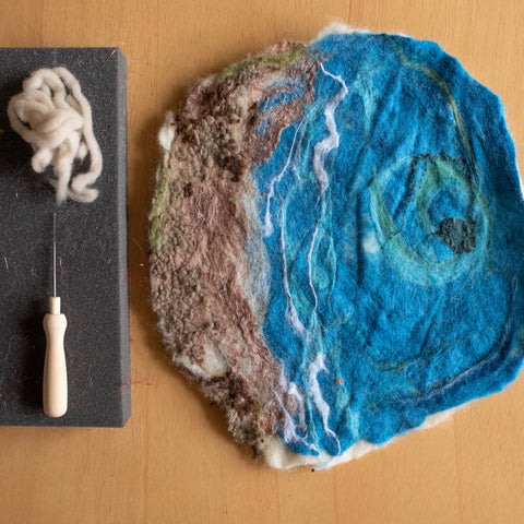 Waldorf Wool Play Mat DIY Wet felting crafts