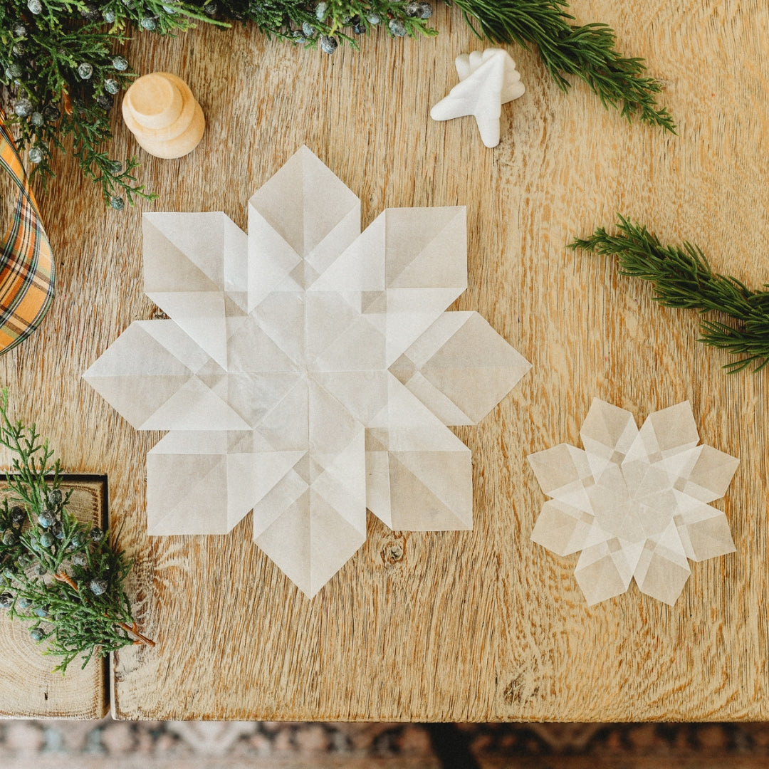 How to Make DIY Wood Snowflakes - two purple couches