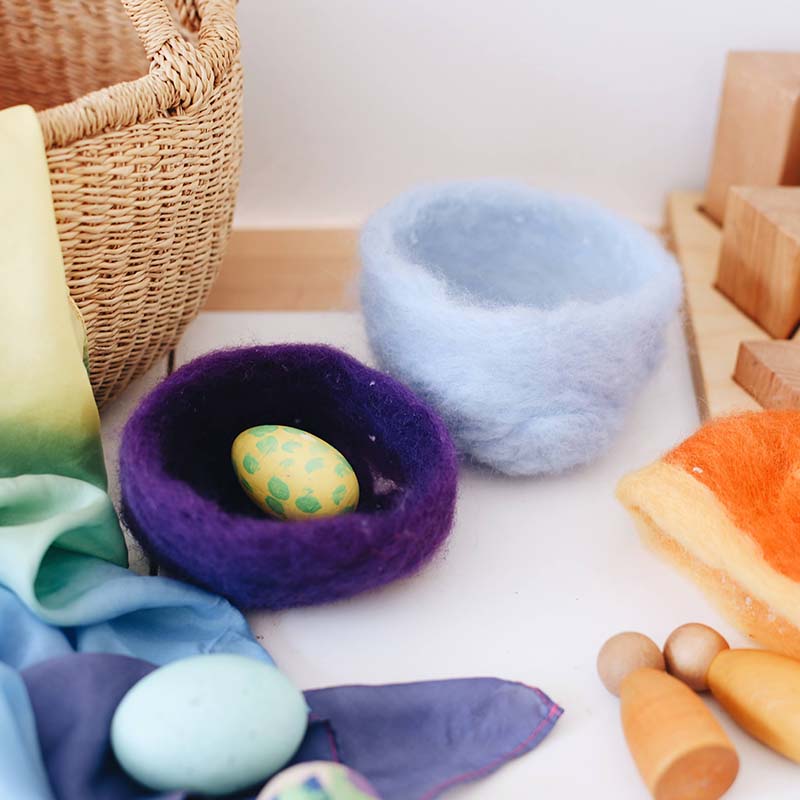 Felted Easter basket craft