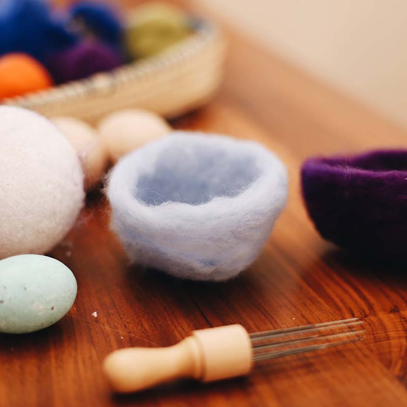 Felted Easter Basket diy craft.