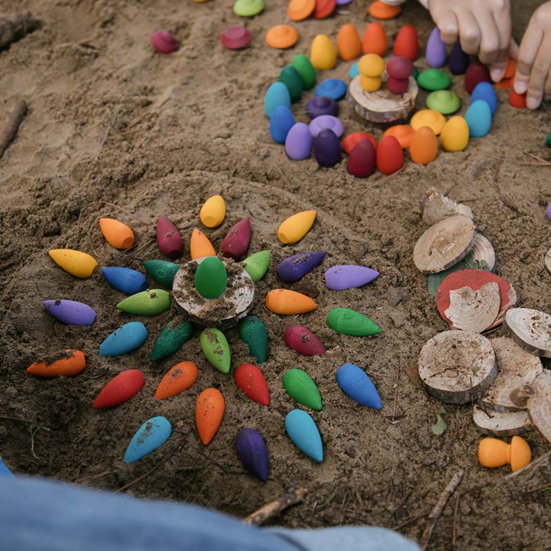 A loose parts mandala