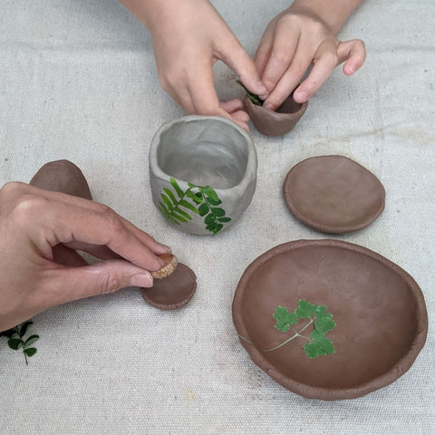 Waldorf craft for children pinch pots