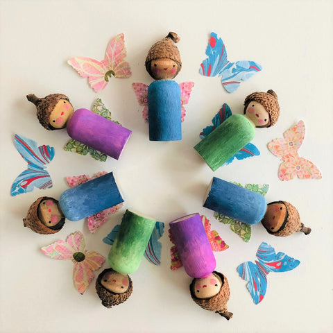 Wooden toys fairy peg doll DIY by Margaret Bloom
