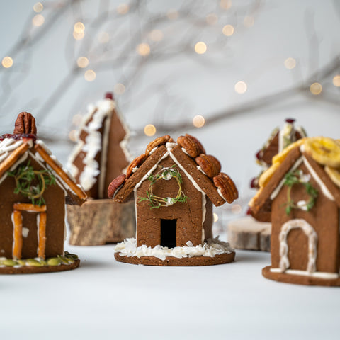 Candy Free Gingerbread Houses by Lacey Arrowsmith