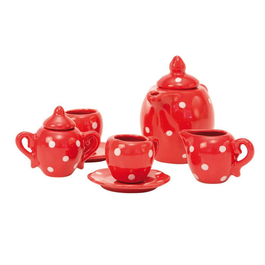 ceramic toy tea set