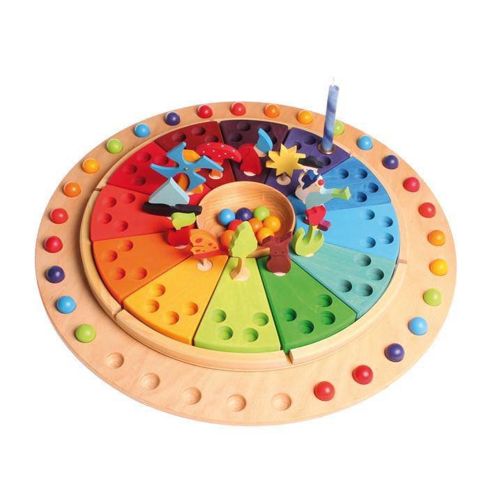 Grimm's Wooden Annual Calendar Birthday Ring Bella Luna Toys