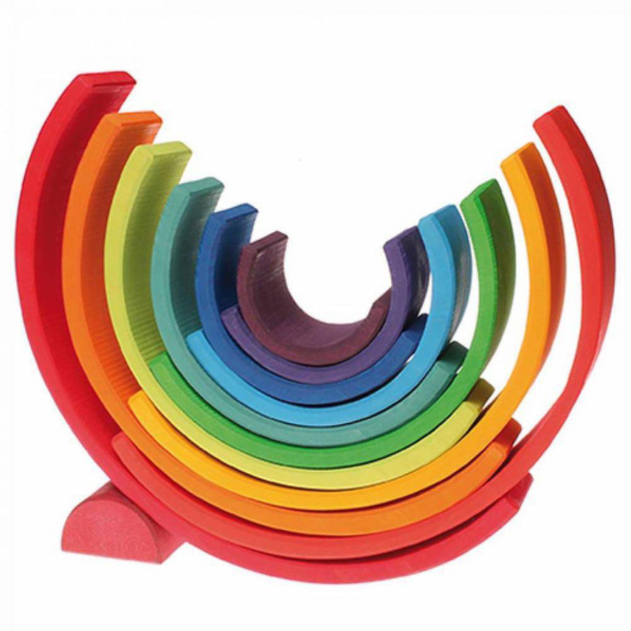 wooden rainbow puzzle