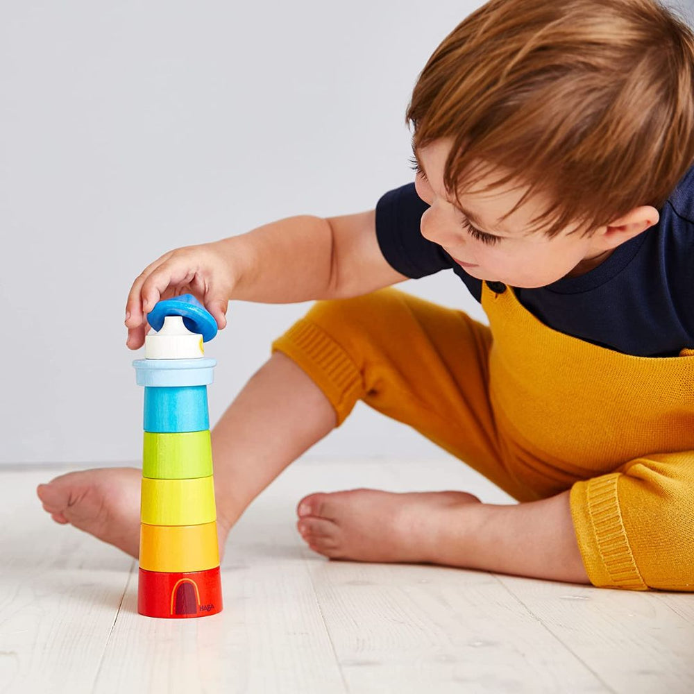 Wooden Wobbly Tower Stacking Blocks Game