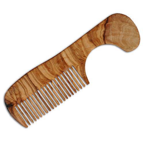 Olive Wood Comb with Handle | Wooden Comb for Baby, Toddlers & Children