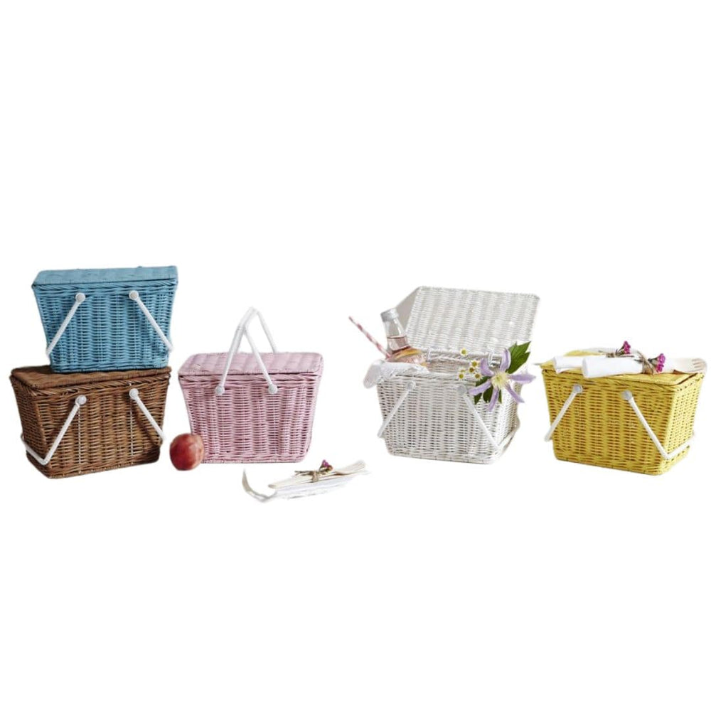 Olli Ella Rattan Toadstool Basket and Purse