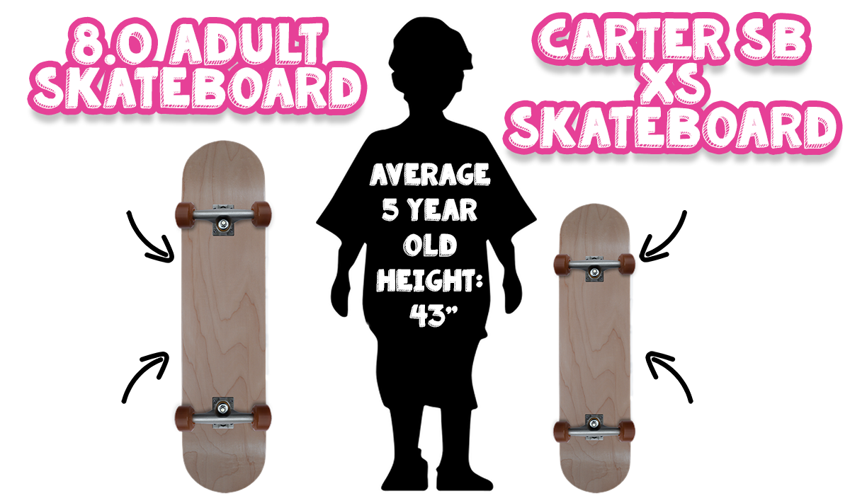 Skateboards for Kids! Smaller skateboard decks for kids.