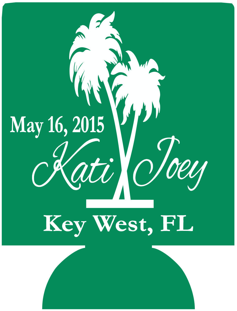 Key West Beach Wedding Koozies Favors Can Coolers Odysseycustom