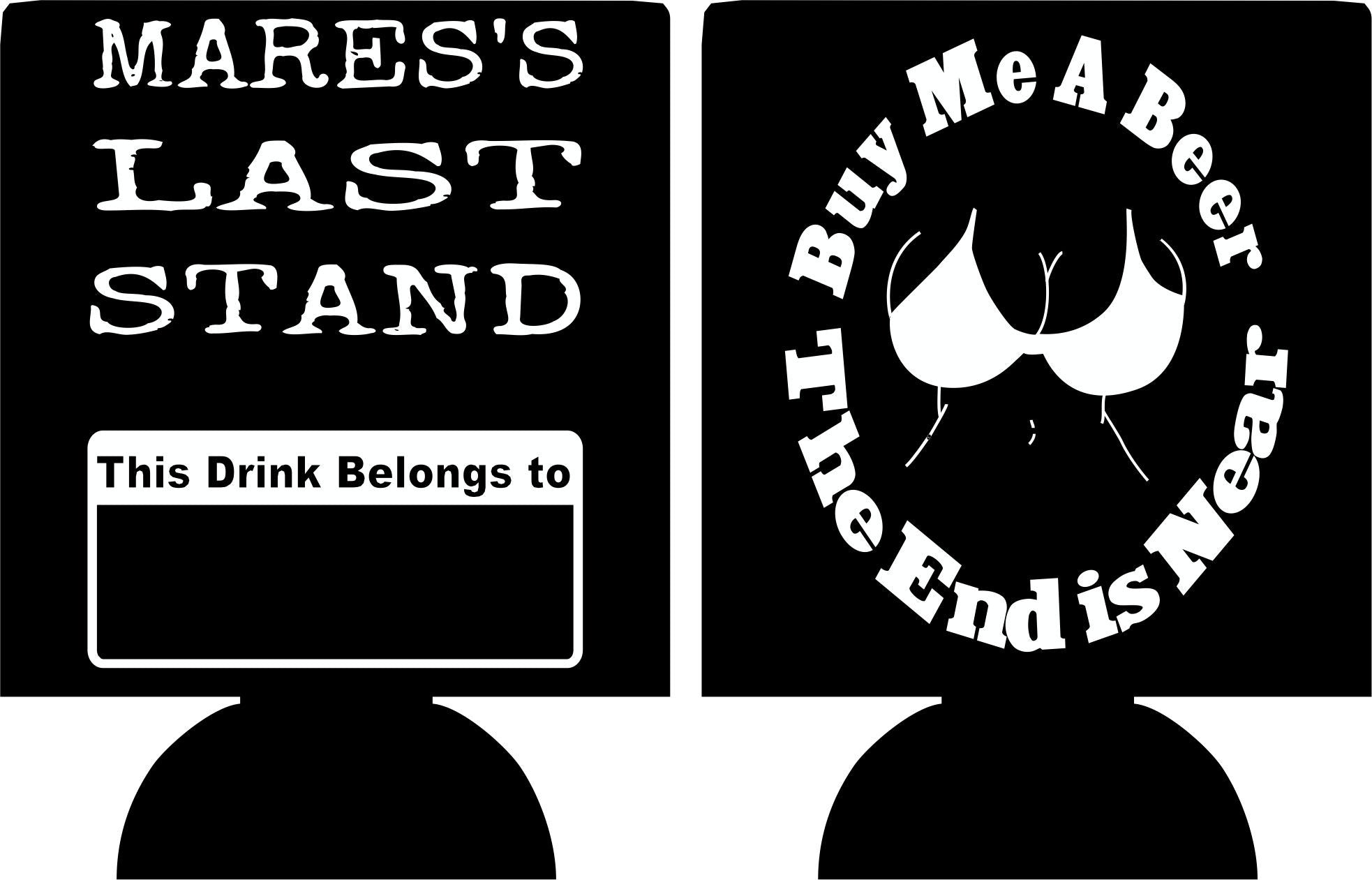 buy me a beer the end is near Bachelor Party custom can coolies - OdysseyCustom