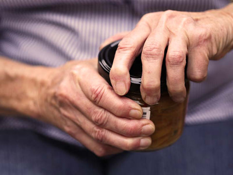 Healthy Seniors Jar Opener for Seniors with Arthritis, Easy Twist Jar Opener for Weak Hands, Multi-function Bottle Opener for Arthritic Hands with