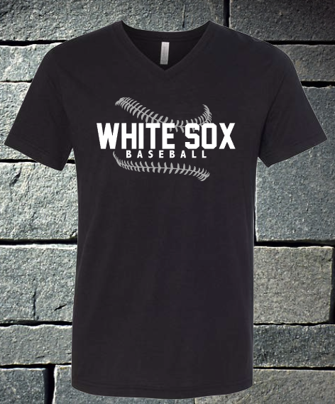 White Sox baseball laces - black