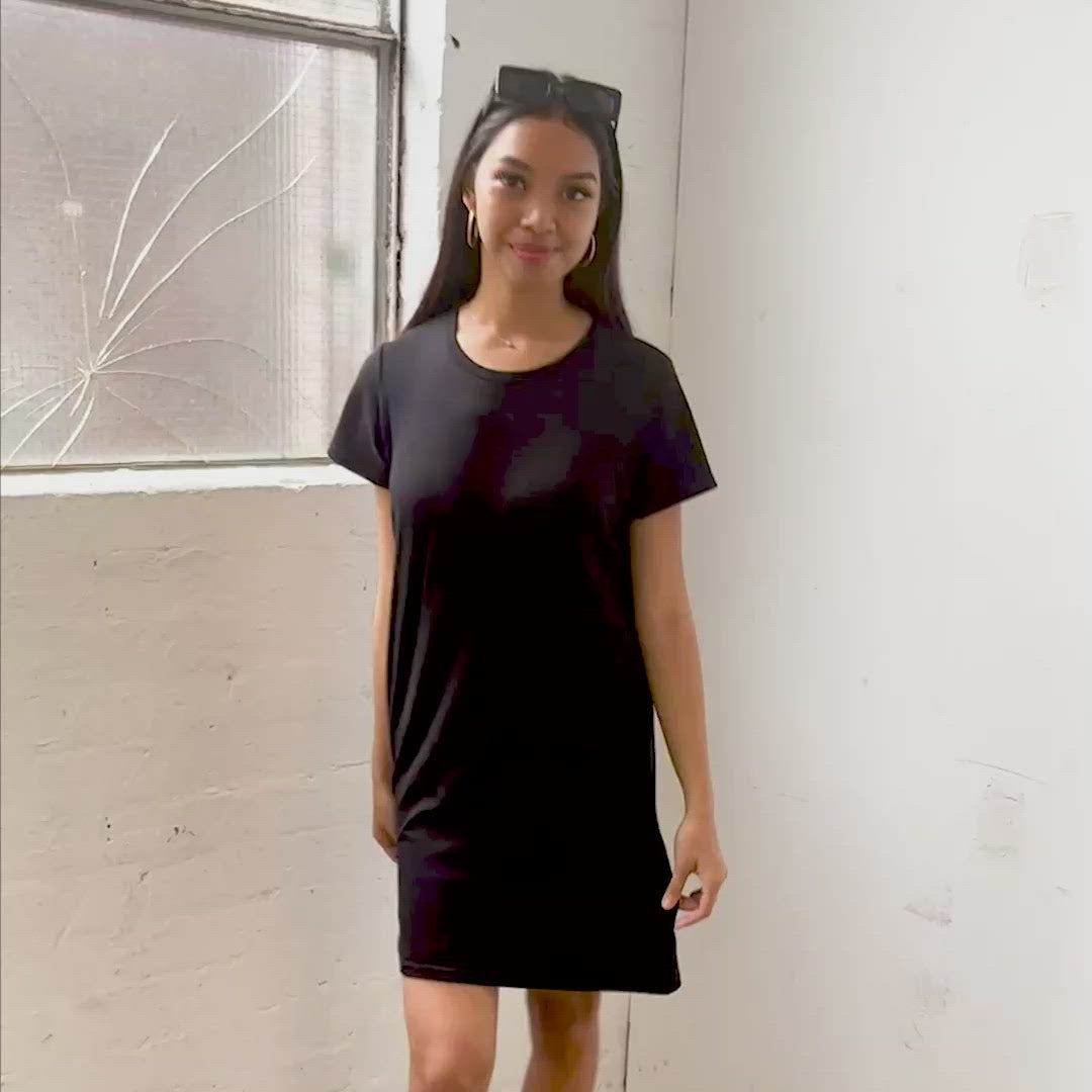 The Organic T-shirt Dress - Black