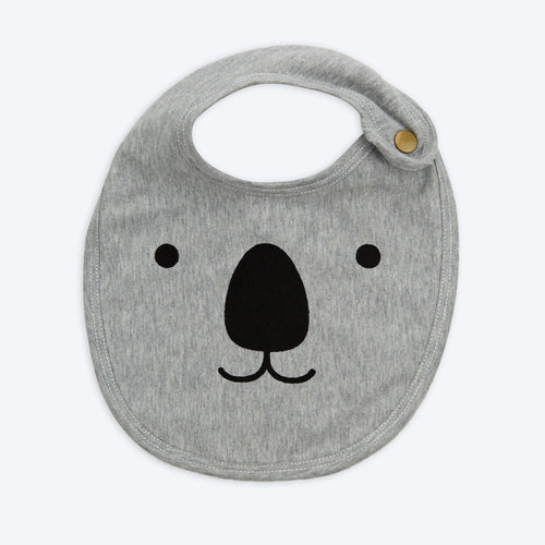 Organic Cotton Bib - Grey Marle