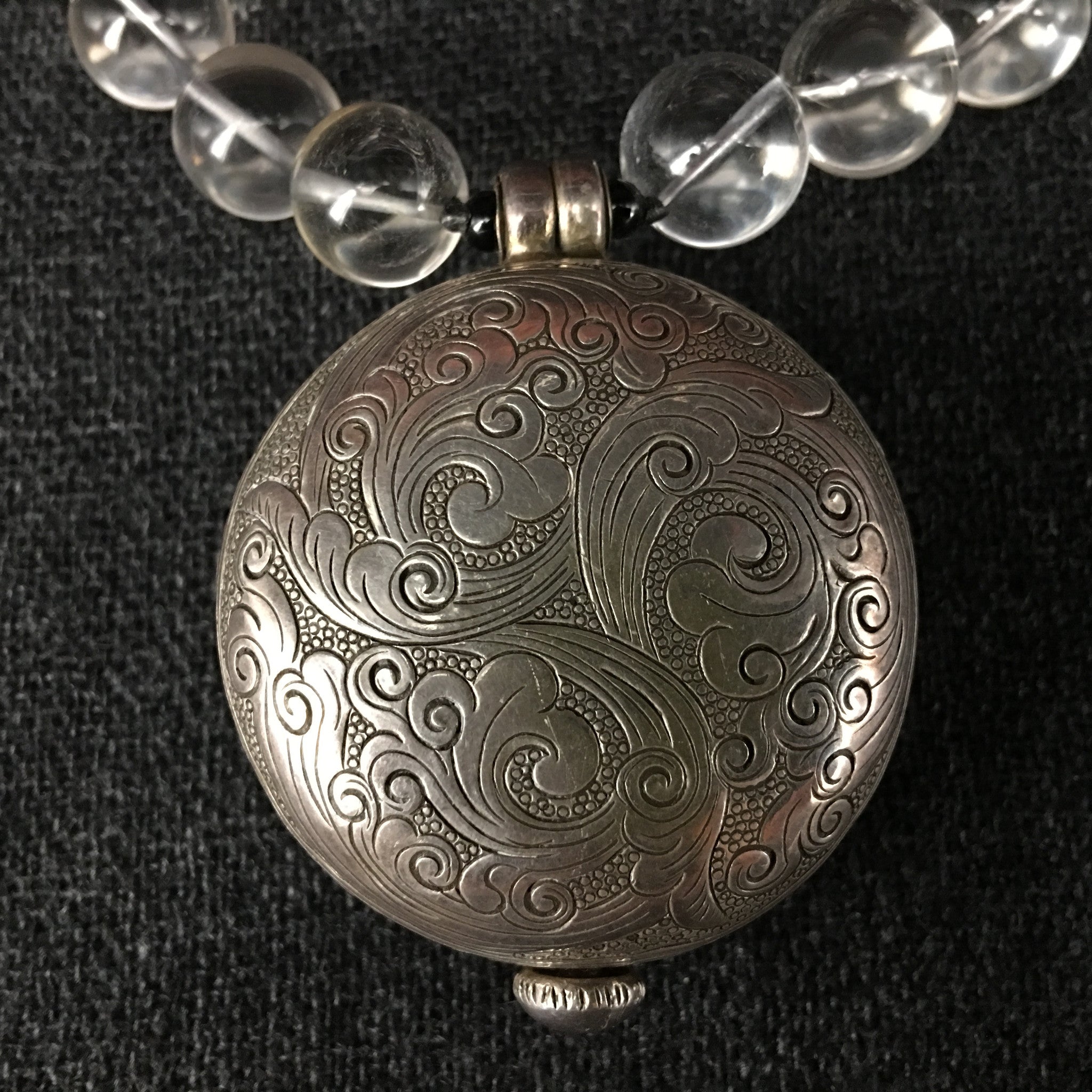 Crystal and Silver Pendant Necklace | Jewelry | Mahakala Fine Arts