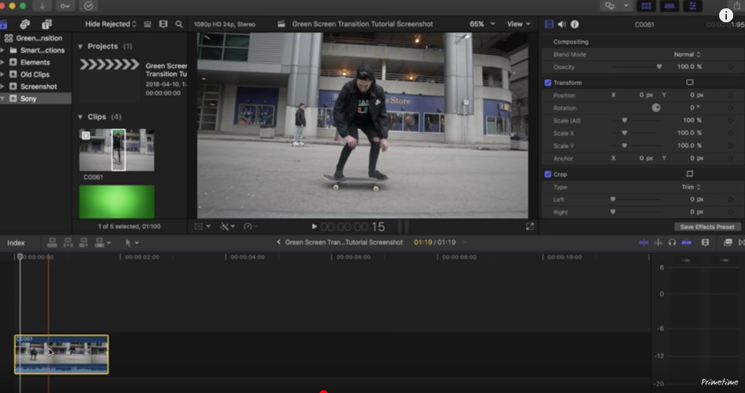 final cut pro x transitions