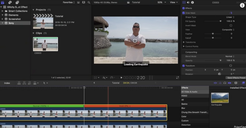 adding keyframes imovie 10.1.2