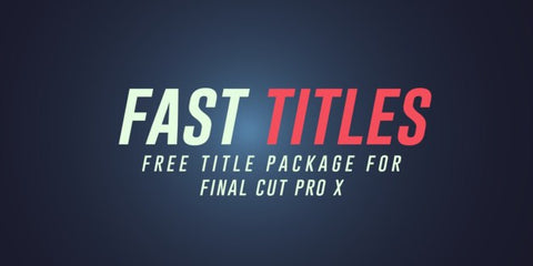 final cut pro x titles free